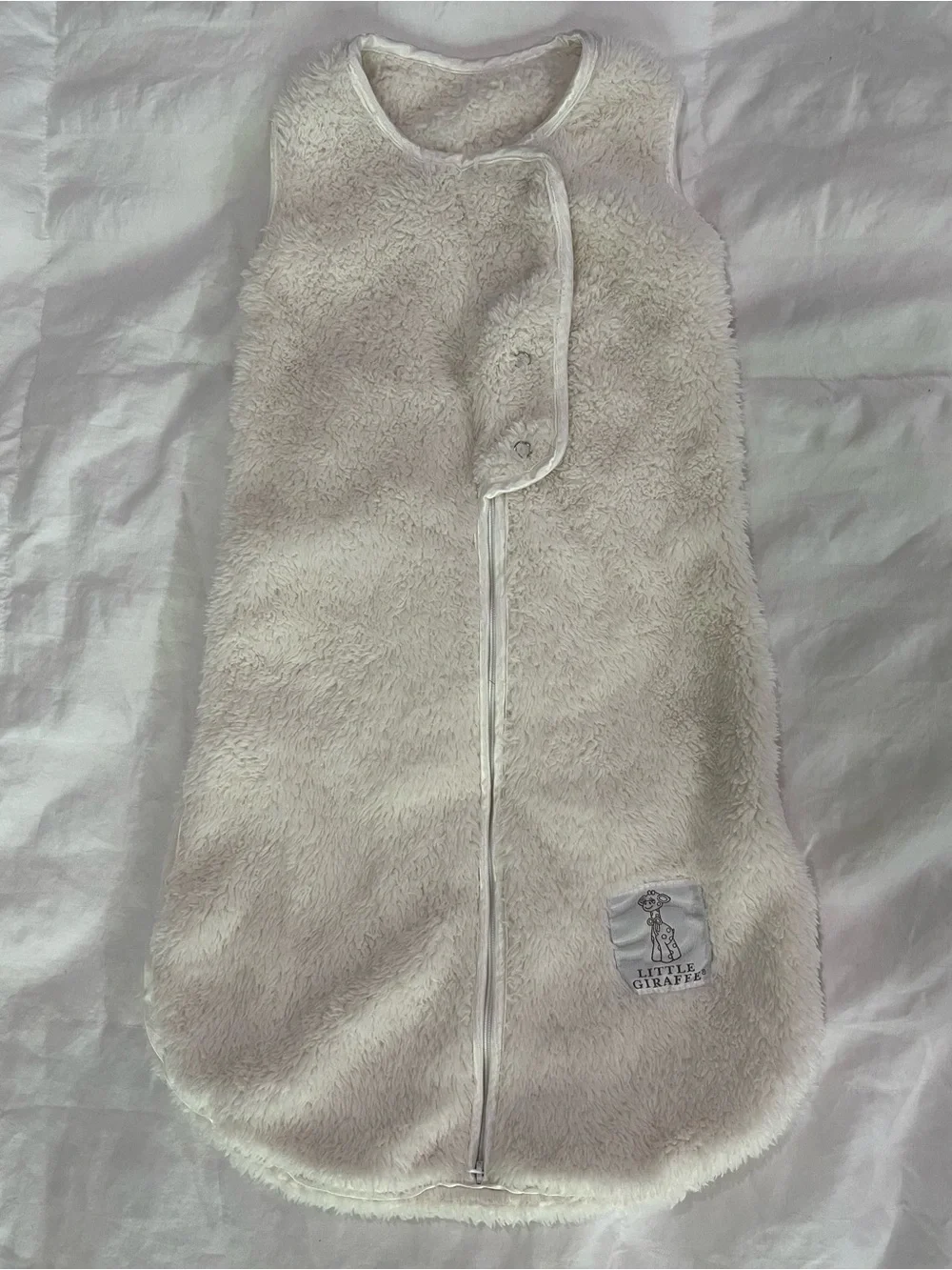 Little Giraffe Baby Sleep Sack. Set of 2 pink & white. Size 0-6mo